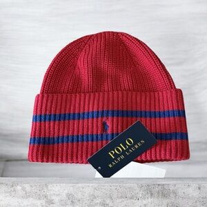 $35 Polo Ralph Lauren Red and Blue Beanie
